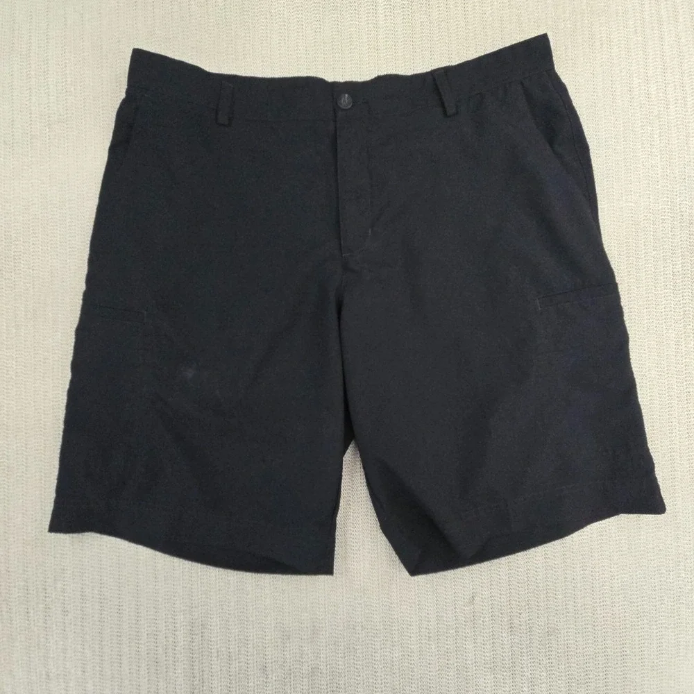 Adidas Golf Shorts Mens 38 Black Stretch‎ Lightweight Cargo Pockets Chino Casual